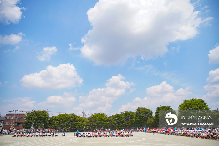 晴天の運動会