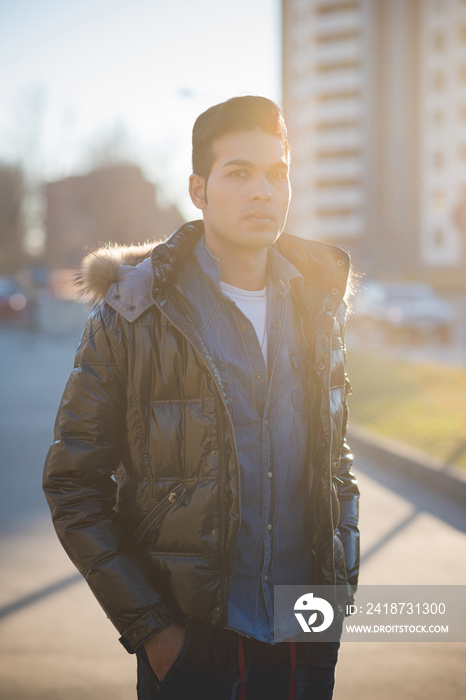 Young man wearing jacket