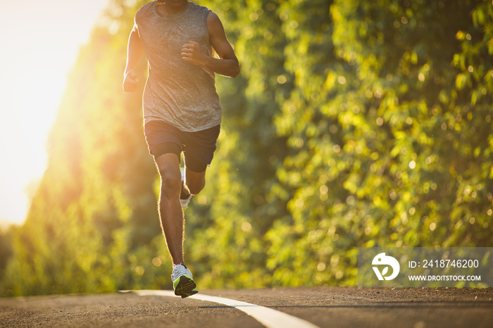 Sports images that represent running