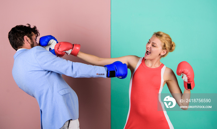 training with coach. knockout punching. who is right. win the fight. bearded man hipster fighting wi