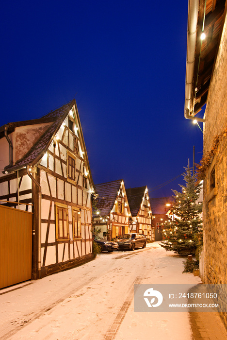 Street With Christmas Decoration, Germany