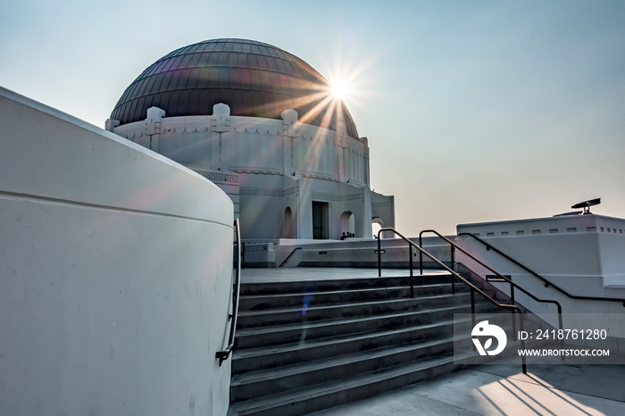 Famous Griffith observatory in Los Angeles california