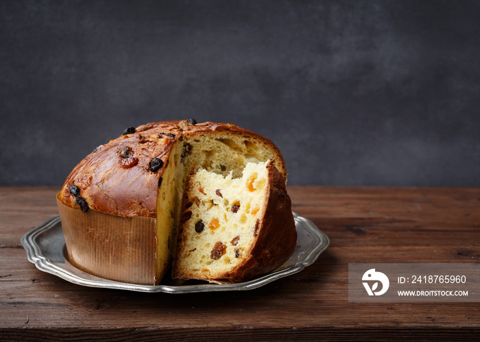 Panettone（意大利圣诞蛋糕），切片