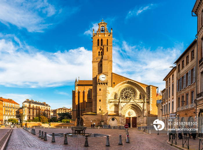 Cathédrale Saint-Étienne à Toulouse en Midi-Pyrénées, Occitanie en France