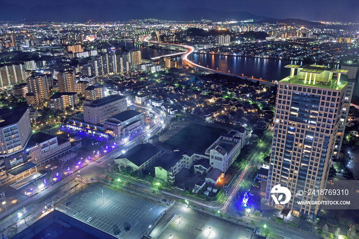 福岡タワーから見た夜景