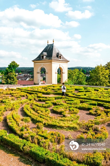 jardin château ile de France Auvers sur Oise