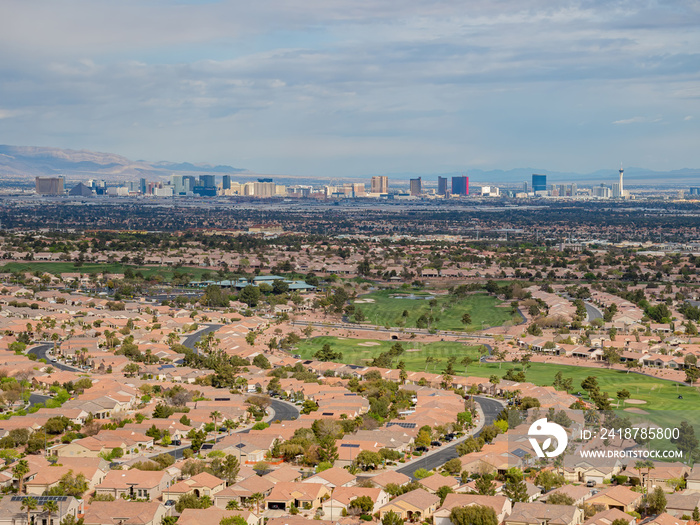 Beautiful residence area of MacDonald Ranch with the strip view