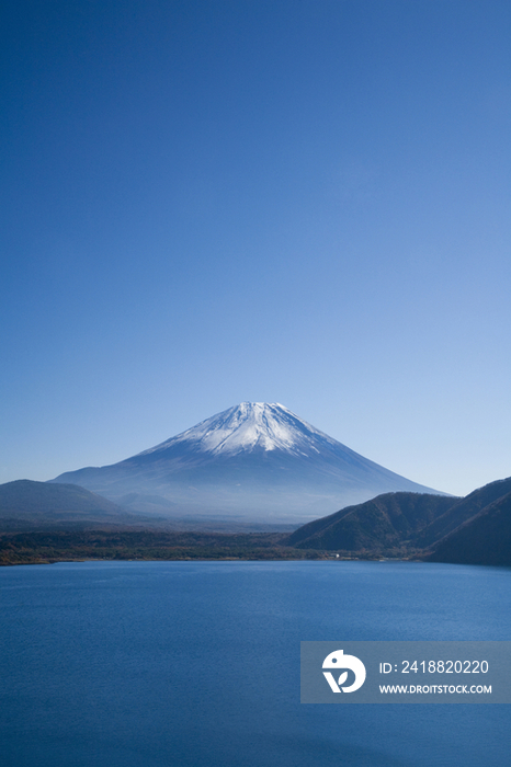 Mt. Fuji capped with snow, Yamanashi, Japan
