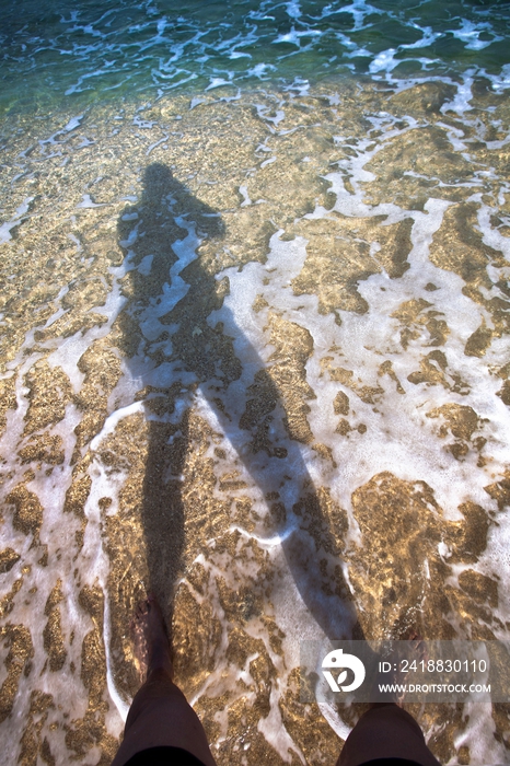 海浪与影子