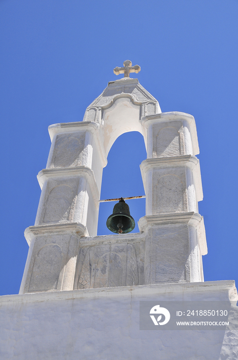 Bell of church in Santorini Island