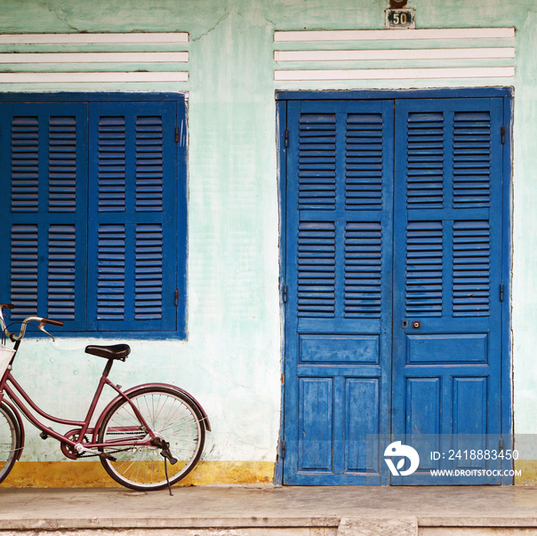 Bike Parked on a Front Porch