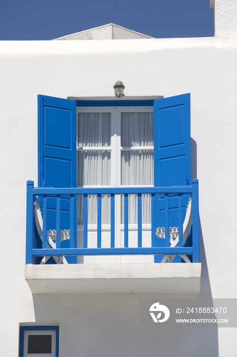 Greece, Cyclades, Mykonos,window