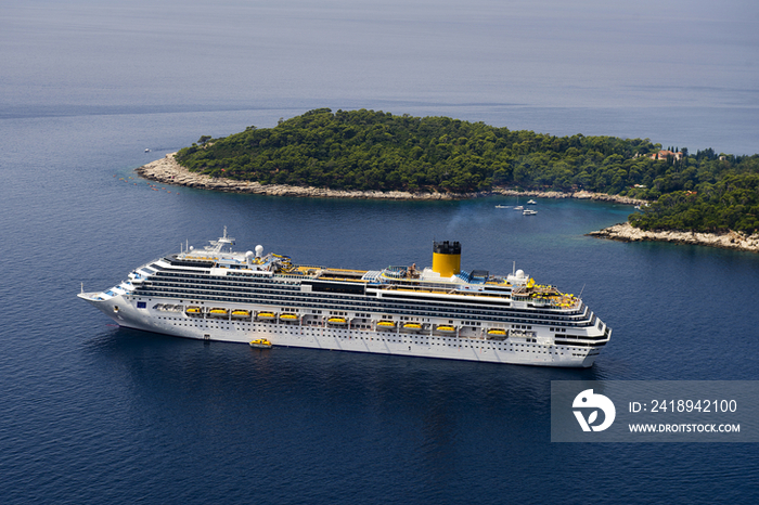 Passenger ship in Adriatic Sea