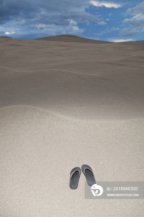 Flip Flops on a Sand Dune