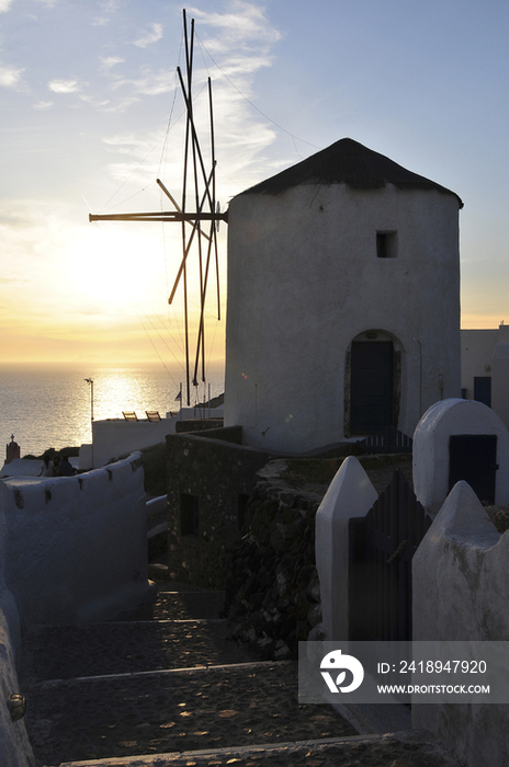 Sunset in Santorini Island