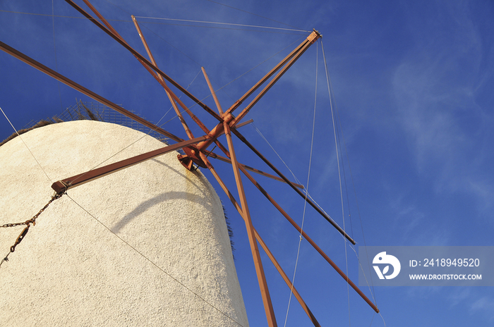 Windmill and blue sky