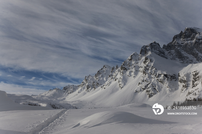 Italy, Alps, Pedimont Region, winter in Alpe Devero