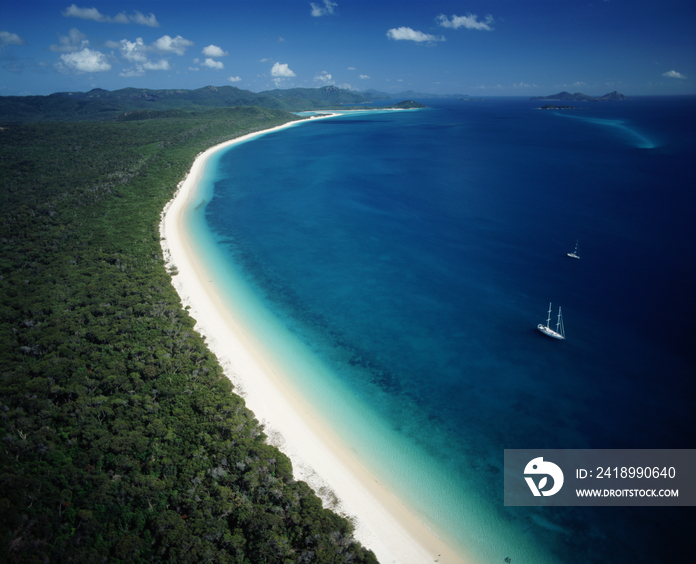 Australia, Queensland, Whitsunday Island, Aerial view