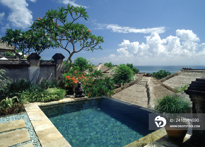 Pool in the Four Seasons Hotel, Jimbaran, Bali, Indonesia