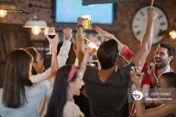 Friends enjoying in pub