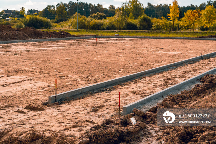 Site preparation for the construction