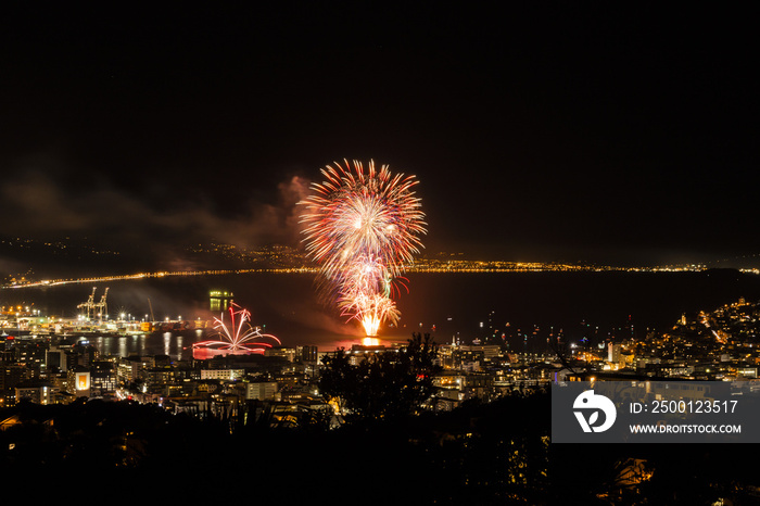 Matariki fireworks in Wellington, New Zealand