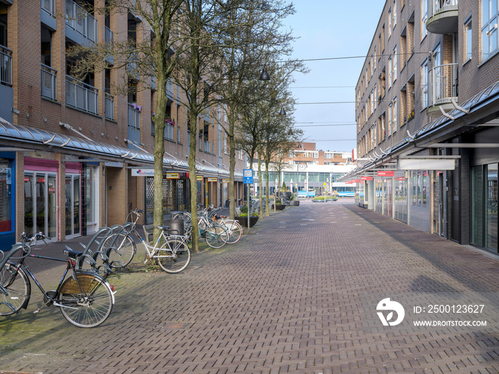 Winkelstraat in het centrum van Lelystad, , Flevoland Province, The Netherlands