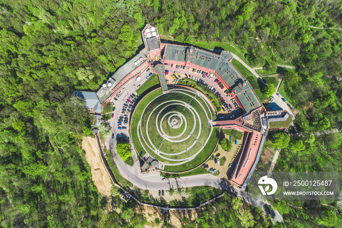 Kościuszko Mound in Kraków aerial view