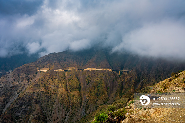 The beautiful mountain road from Al Baha, Saudi Arabia