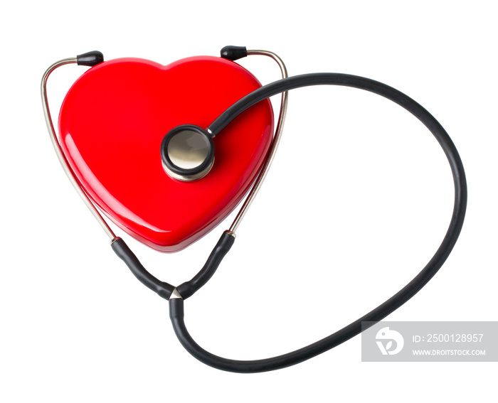 Medical stethoscope and heart