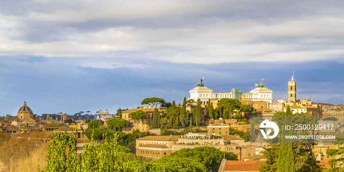 Rome Aerial View from Aventino Hill