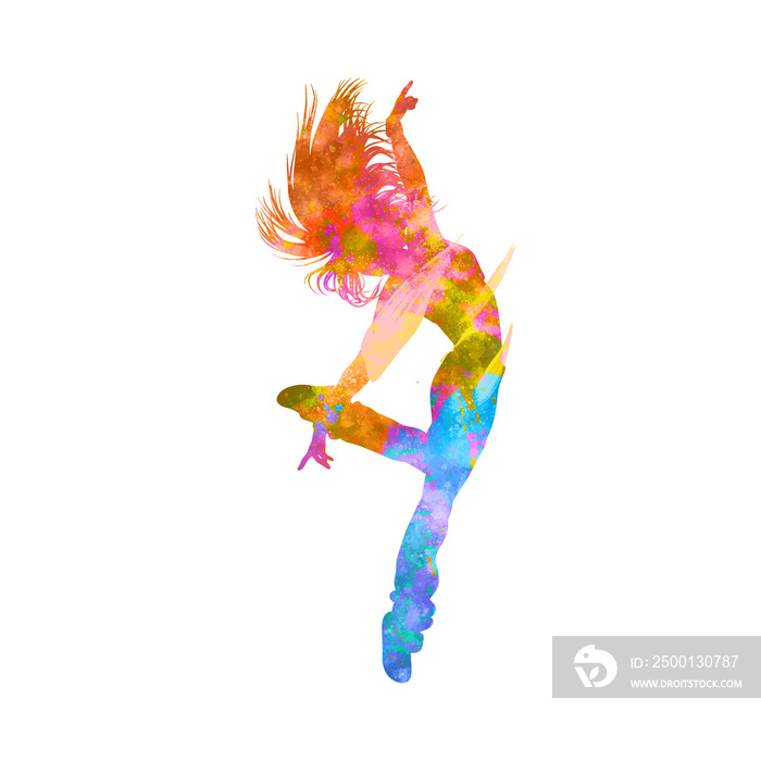 Watercolor Dancer drawing, silhouette of a dancing person, Watercolor dancing, Hiphop, Classical, Dancer Illustration, PNG, Transparent