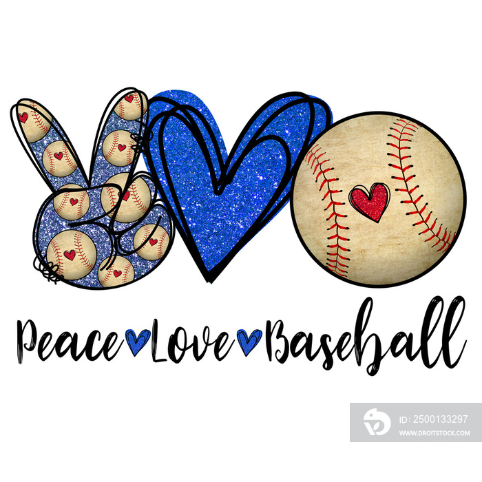 Peace love baseball