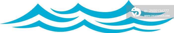 Splashing waves doodle sea ocean water motion icon