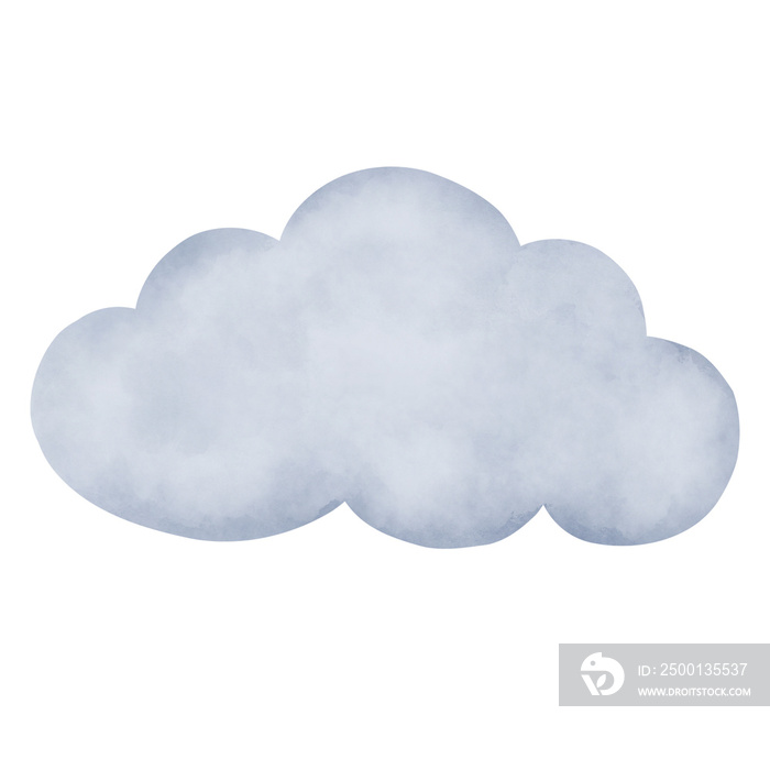 watercolor cloud illustration