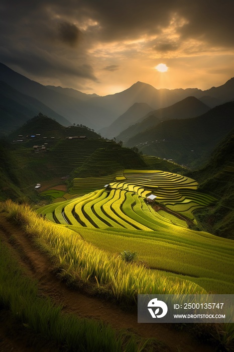 Rice fields in Sapa, Vietnam