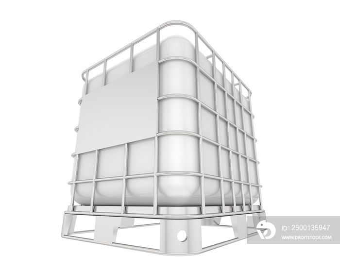 Water tank isolated on transparent background. 3d rendering - illustration