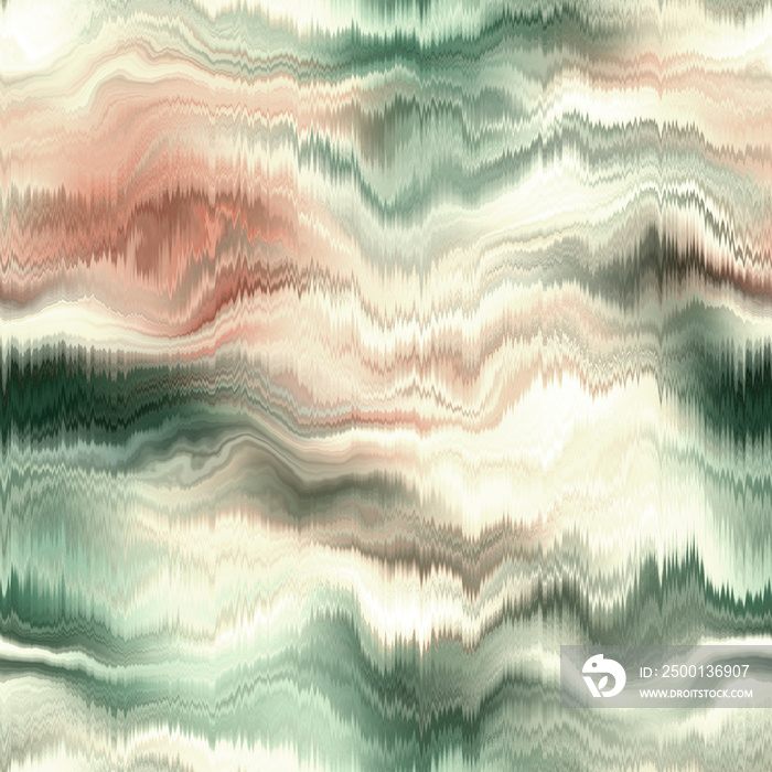 Seamless abstract wave pattern. Vivid degrade blur ombre radiant surreal blurry saturated digital wavy ocean water seamless repeat raster jpg swatch. Soft gentle subtle fuzzy soft out of focus blobs.