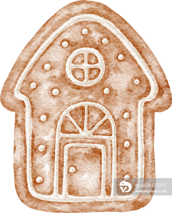 Gingerbread house illustration