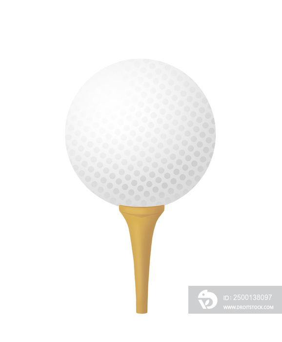 golf ball and tee illustration, 골프공과 티 일러스트