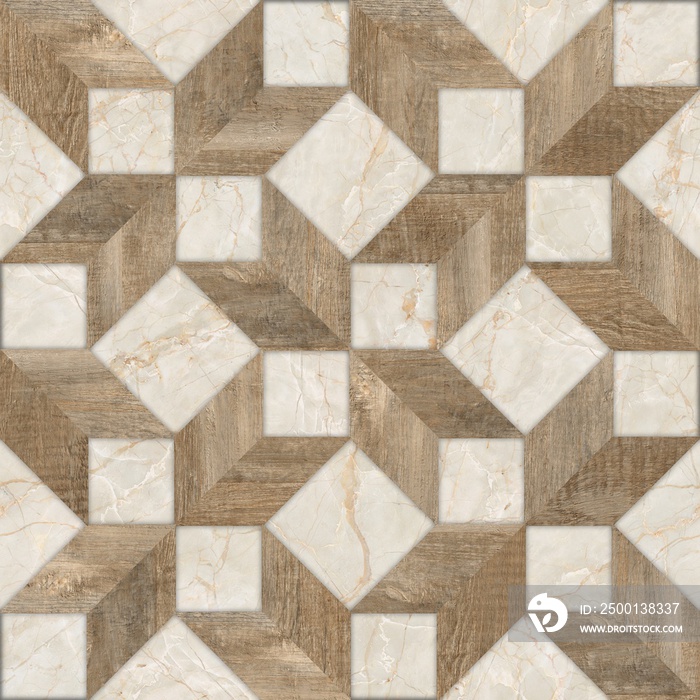 Wood and marble Pattern Texture Used For Interior Exterior Ceramic Wall Tiles And Floor Tiles.