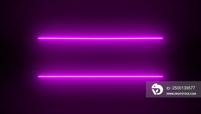 Illustation of glowing neon lines in magenta