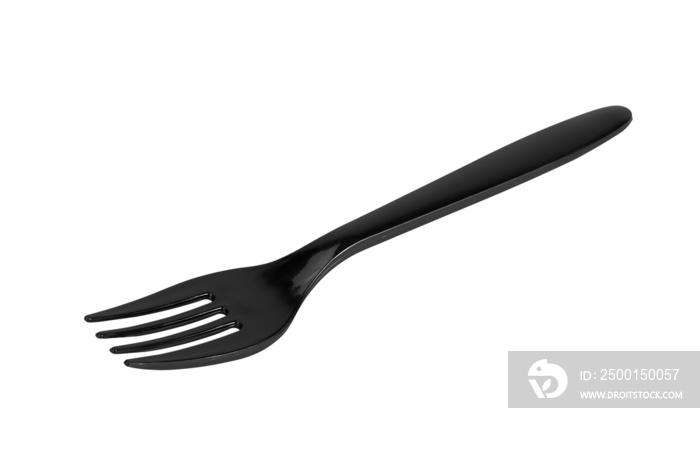 Black plastic fork