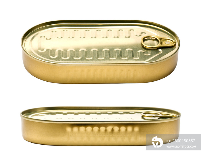 Canned food isolated