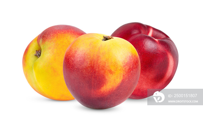 Nectarine fruit isolated on transparent png