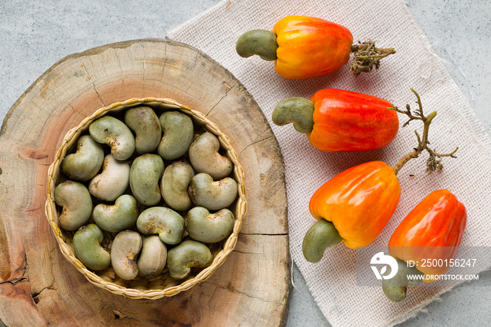 Cashew nuts or cashew seeds