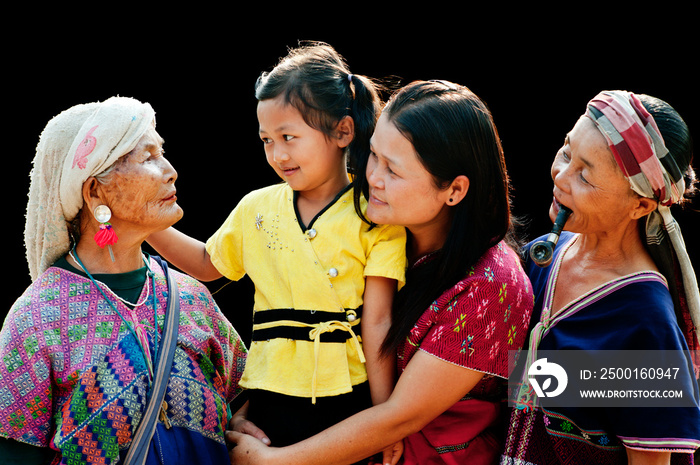 Four Generations of Po Karen Women