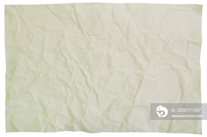 Beige crumpled paper sheet