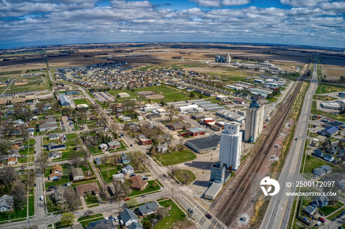 Aerial View of the Lincoln Suburb of Waverly, Nebraska