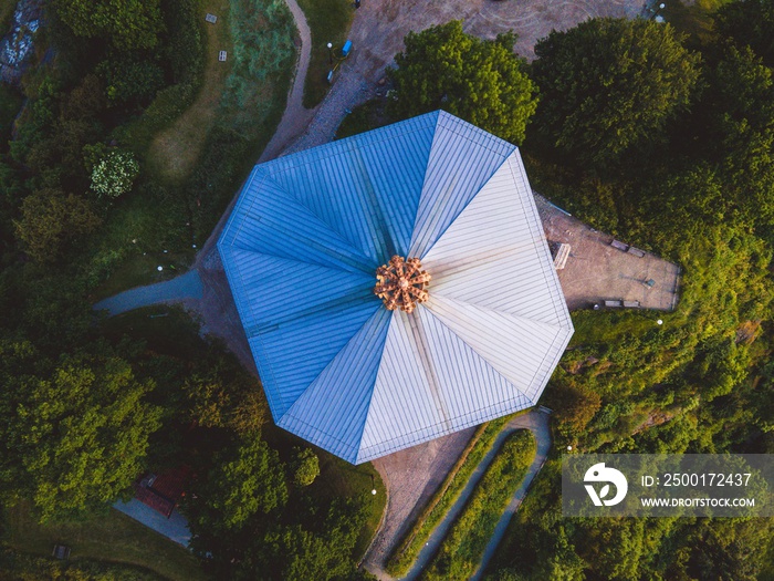 Drone View of Skansen Kronan on Gothenburg, Sweden